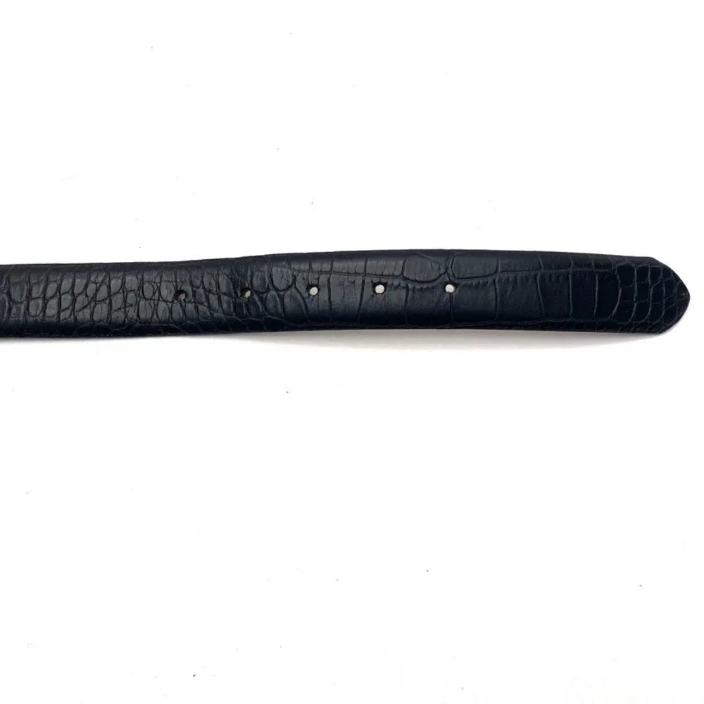 N/A black croc
